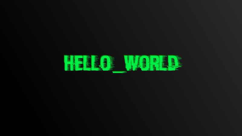 Featured image of post Hello World